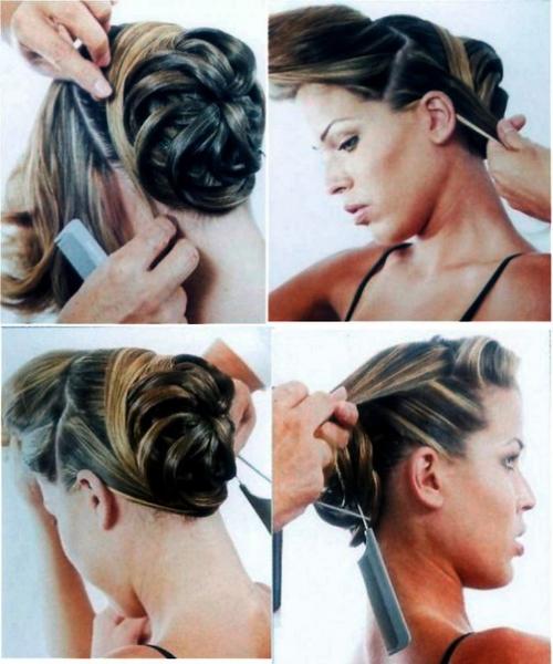 Эффектная праздничная прическа. 04