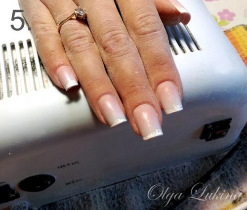 Мк американка спонжем (американский френч, градиент, омбре). 04 Мк американка спонжем (американский френч, градиент, омбре). 04