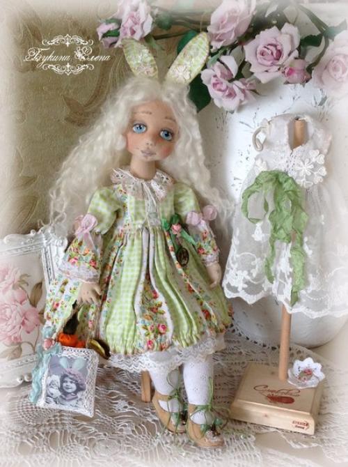 Зоенька коллекционная текстильная куколка. 02