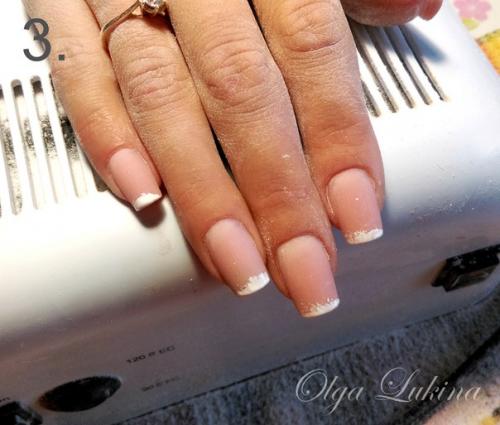 Мк американка спонжем (американский френч, градиент, омбре). 02 Мк американка спонжем (американский френч, градиент, омбре). 02