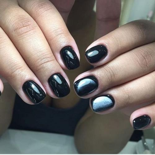 10 оригинальных вариантов маникюра в темных оттенках. 08