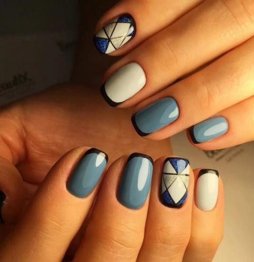 Идеальный маникюр на коротких ногтях. 07