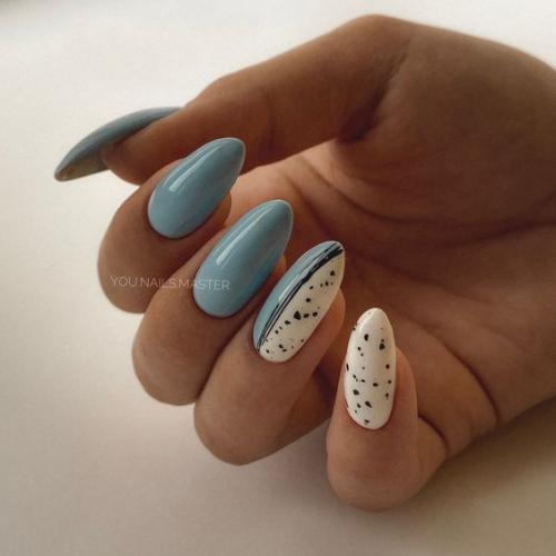 Идеи маникюра с вертикальной полоской. 08