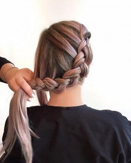 Прическа с розой. 04