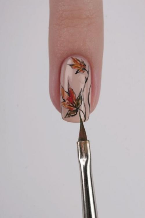 Интересный маникюр для осени мастер-класс. 06 Интересный маникюр для осени мастер-класс. 06