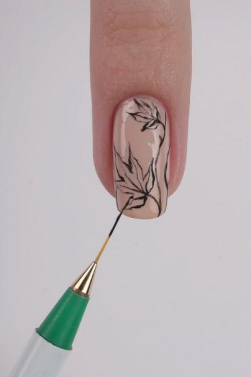 Интересный маникюр для осени мастер-класс. 03 Интересный маникюр для осени мастер-класс. 03