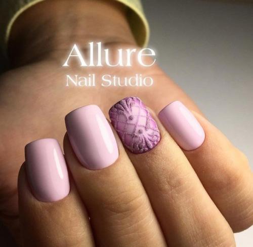 Идеи необычного маникюра с бархатным покрытием. 03