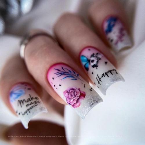 Подборка идей на квадратные ногти. 04