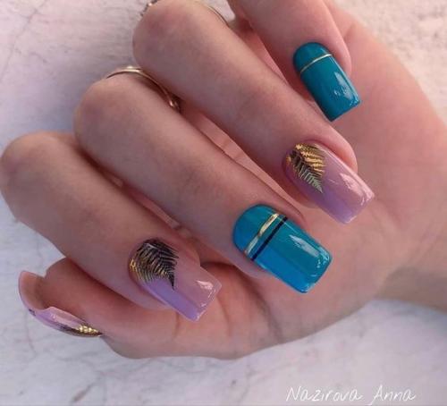 Сочные идеи маникюра на длинные ногти. 03