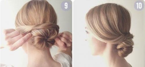 Как сделать прическу шиньон: пошаговая инструкция. 02