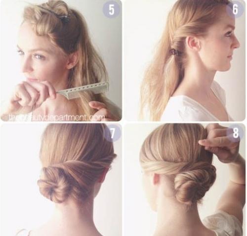 Как сделать прическу шиньон: пошаговая инструкция. 01