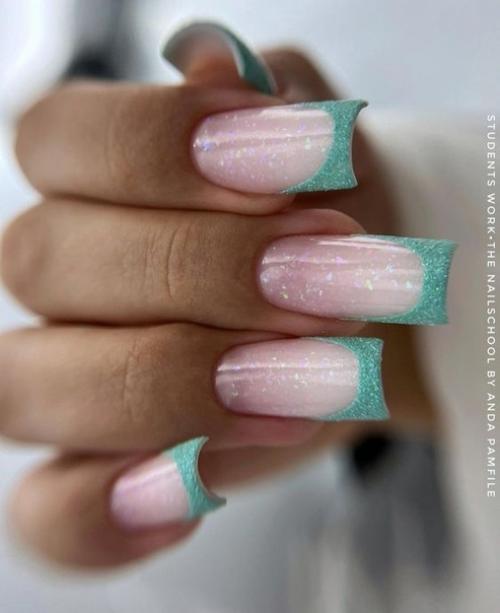 Подборка идеальных идей для маникюра на квадратные ногти. 04