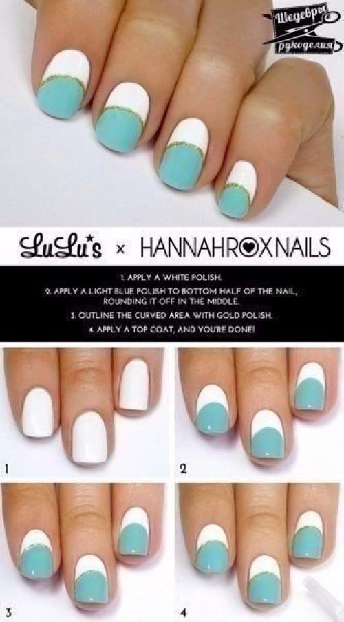 Красивый и легкий в исполнении маникюр. 02