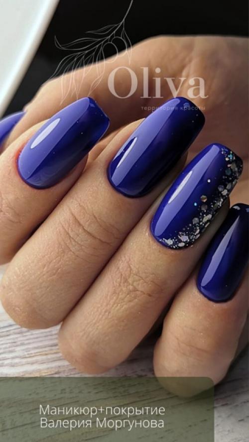 Маникюр + покрытие + дизайн. 01