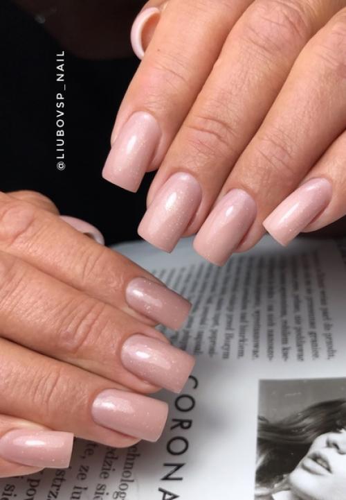 Вновь обнаженные ногти, денежный нюд и просто потрясающей красоты маникюр! 03