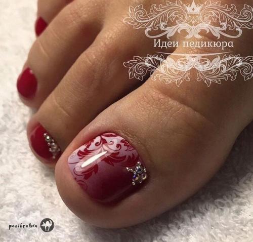 Педикюр с узорами. 10. 06