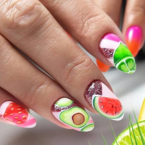 Как вам такая подборка летнего маникюра? 04