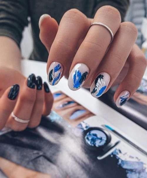 В нынешнем сезоне в моде оригинальный маникюр с разводами. 03