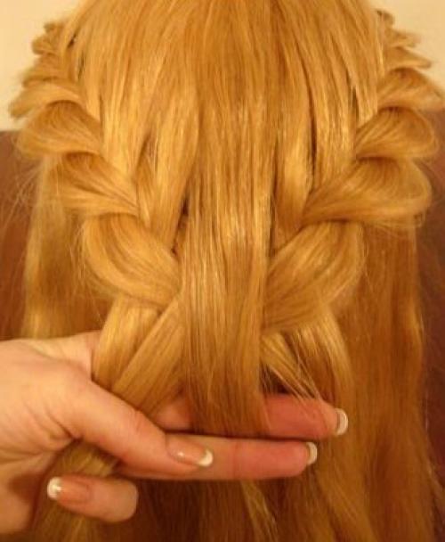 Ажурная прическа. Укладка из трех слоев состоит. 04 Ажурная прическа. Укладка из трех слоев состоит. 04