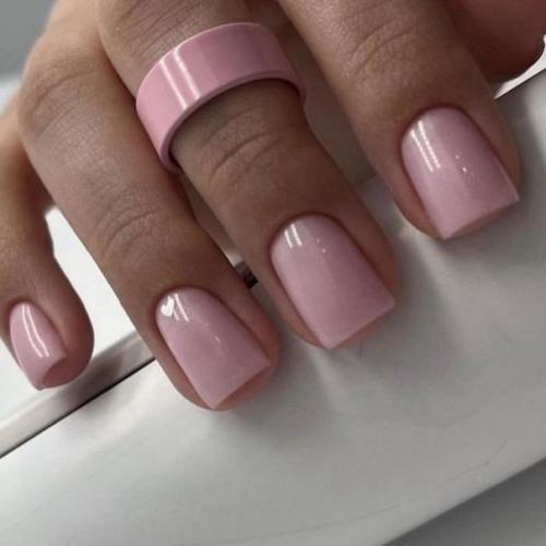 Маникюр на короткие ноготки. 01