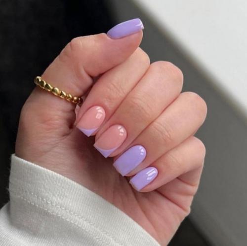 Маникюр на короткие ноготки. 02