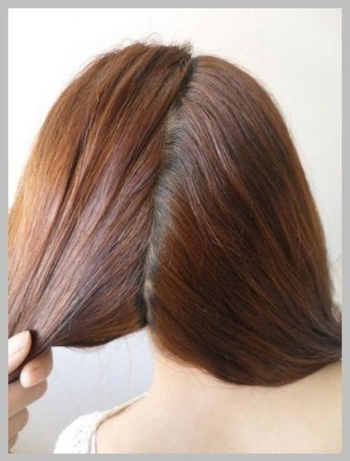 Романтичная прическа на основе хвоста. 01